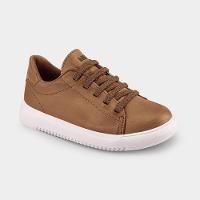 Sapatênis Infantil Bibi New Way Marrom de Couro - 1