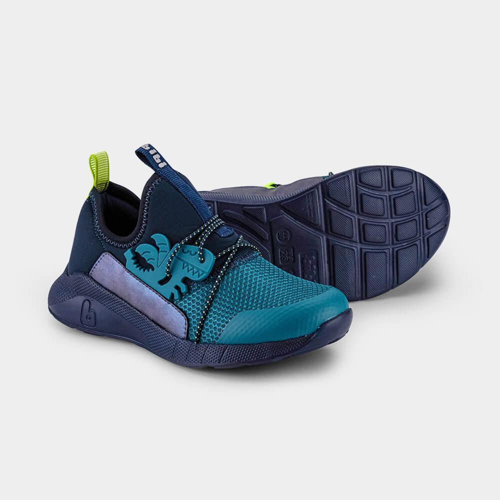 Tênis Infantil Bibi Evolution II Azul com Dragossauro - 4