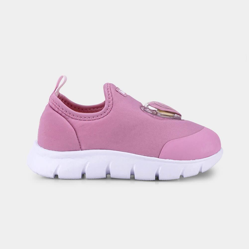 Tênis Infantil Bibi Energy Baby 2.0 Rosa de Coração - 1