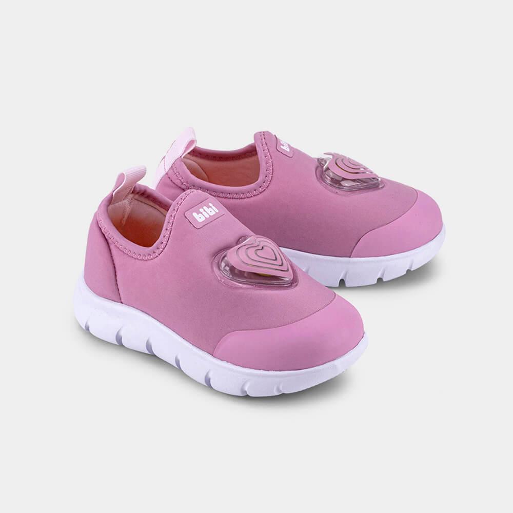 Tênis Infantil Bibi Energy Baby 2.0 Rosa de Coração - 2