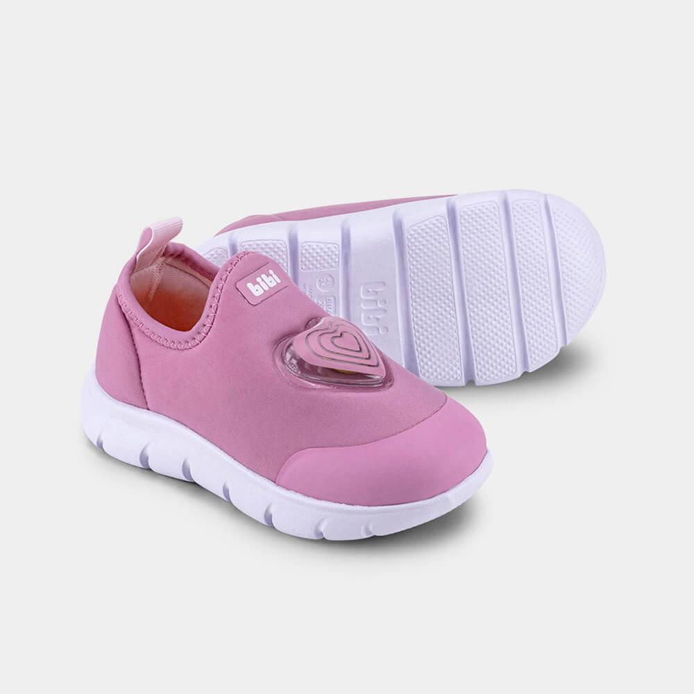 Tênis Infantil Bibi Energy Baby 2.0 Rosa de Coração - 4