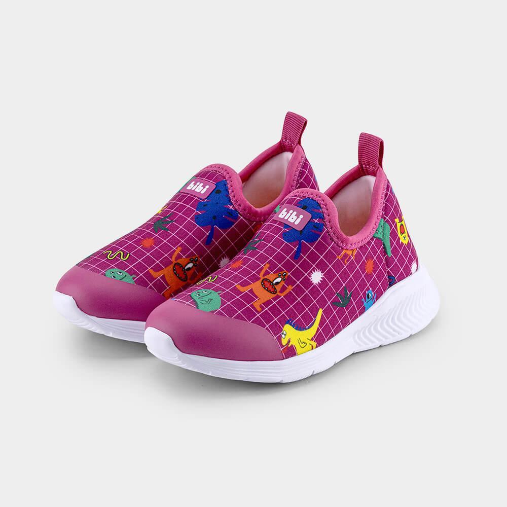 Tênis Infantil Bibi Fly Baby II Rosa Pink Estampa Monsters - 3