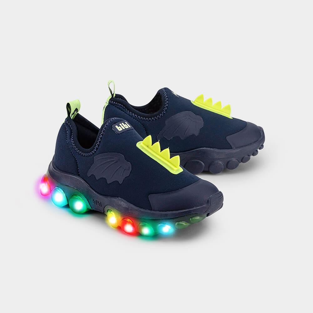 Tênis Infantil de Luz Bibi Roller Celebration 2.0 Azul de Dragossauro - 2