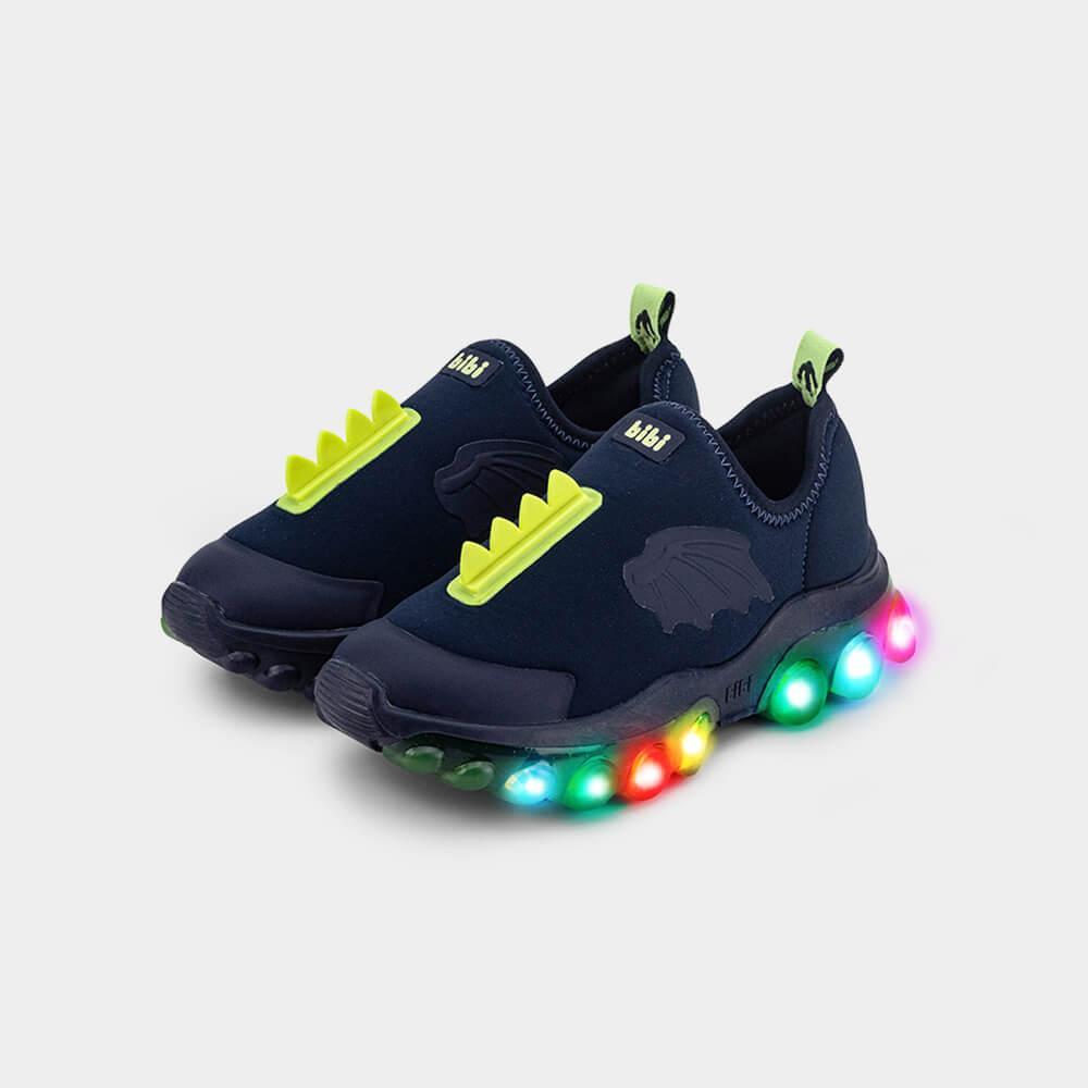 Tênis Infantil de Luz Bibi Roller Celebration 2.0 Azul de Dragossauro - 3