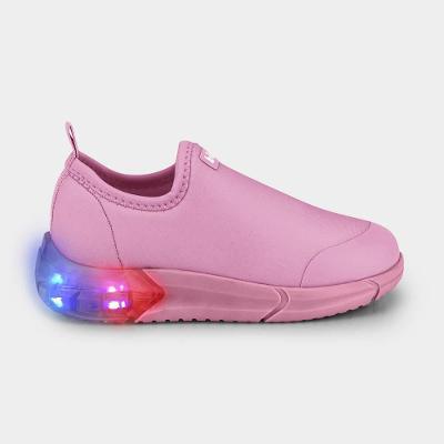 Tênis Infantil de Luz Bibi Space Rosa Matte
