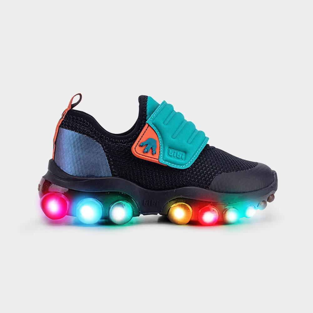 Tênis Infantil de Luz Bibi Roller Celebration 2.0 Preto de Dragossauro - 1