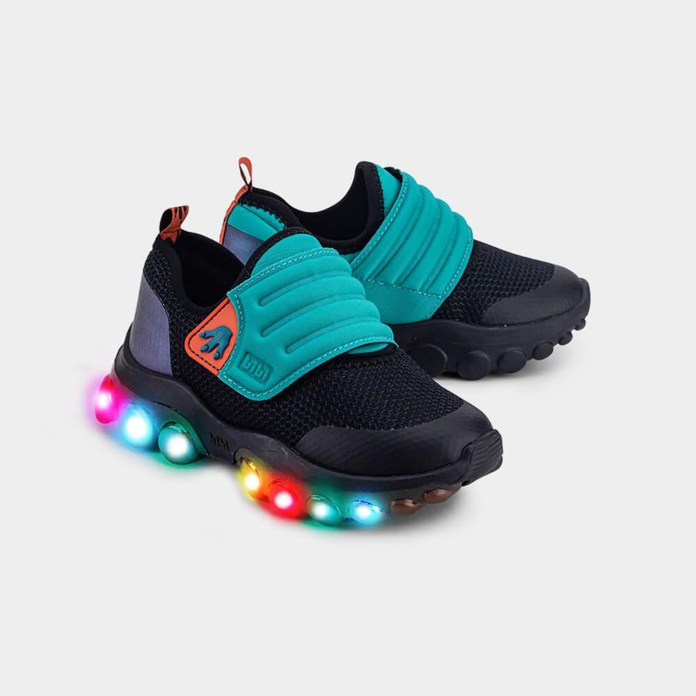 Tênis Infantil de Luz Bibi Roller Celebration 2.0 Preto de Dragossauro - 2