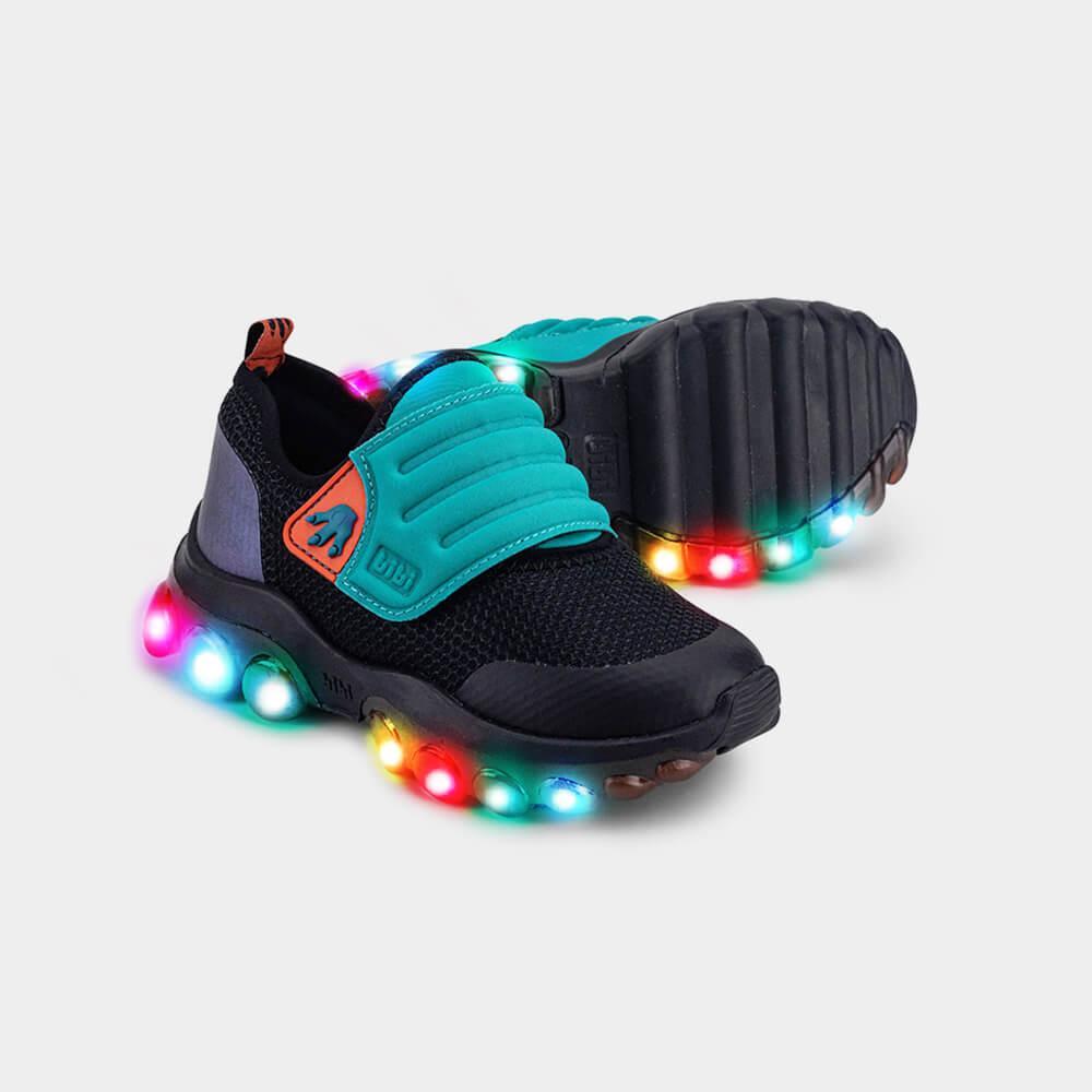 Tênis Infantil de Luz Bibi Roller Celebration 2.0 Preto de Dragossauro - 4