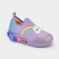 Tênis Infantil de Luz Bibi Space Wave 3.0 Lilás de Arco-íris - 1