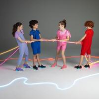 Tênis Infantil de Luz Bibi Roller Celebration 2.0 Azul Naval e Citrus - 2