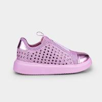 Tênis Infantil Bibi Glam Rosa com Brilho - 1
