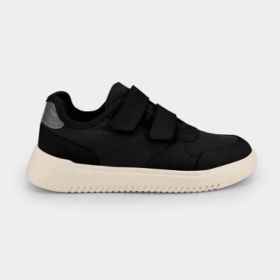Tênis Infantil Casual Bibi New Way Preto com Tiras 1192077