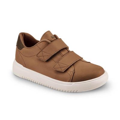 Tênis Infantil Masculino Bibi New Way Marrom com Velcro 1192019