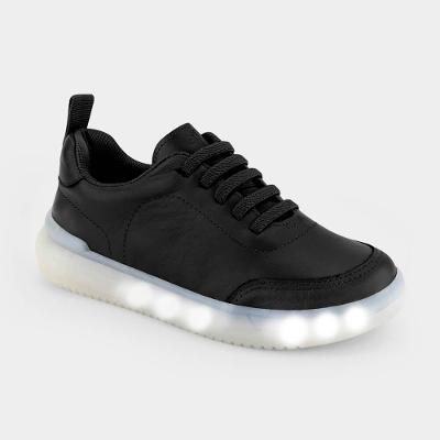 Tênis Infantil de Luz Bibi Boom Preto
