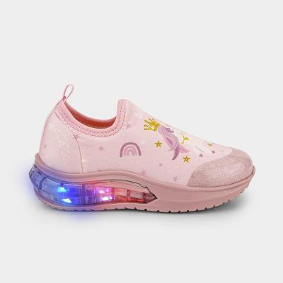 Tênis Infantil de Luz Bibi Space Wave 3.0 Rosa Sugar de Unicórnio
