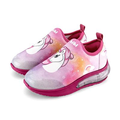 Tênis Infantil de Luz Feminino Bibi Space Wave 3.0 Rosa Unicórnio 1199012