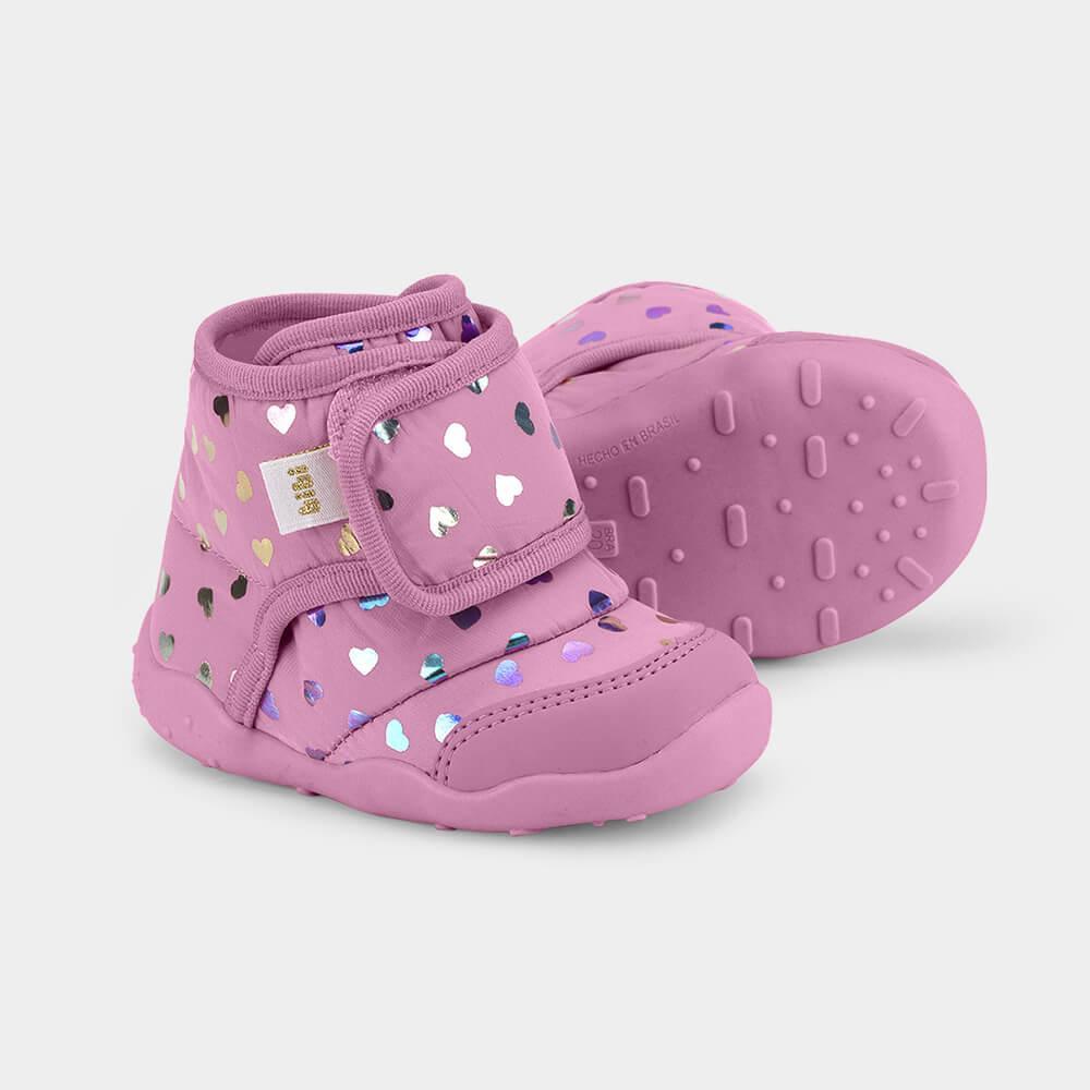 Abotinado Infantil Bibi Fisioflex Originals Drop Rosa - 4