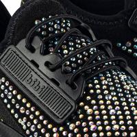 Tênis Infantil Bibi Shine Preto com Pedrinhas Brilhosas - 3