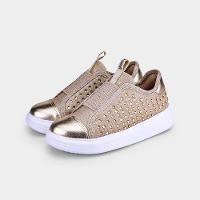 Tênis Infantil Bibi Glam Dourado com Brilho - 2