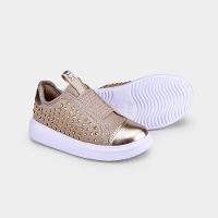 Tênis Infantil Bibi Glam Dourado com Brilho - 5