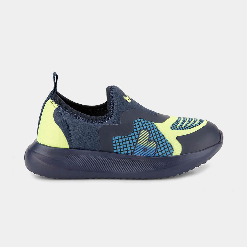Tênis Infantil Bibi Flash Azul Marinho e Citrus - 1