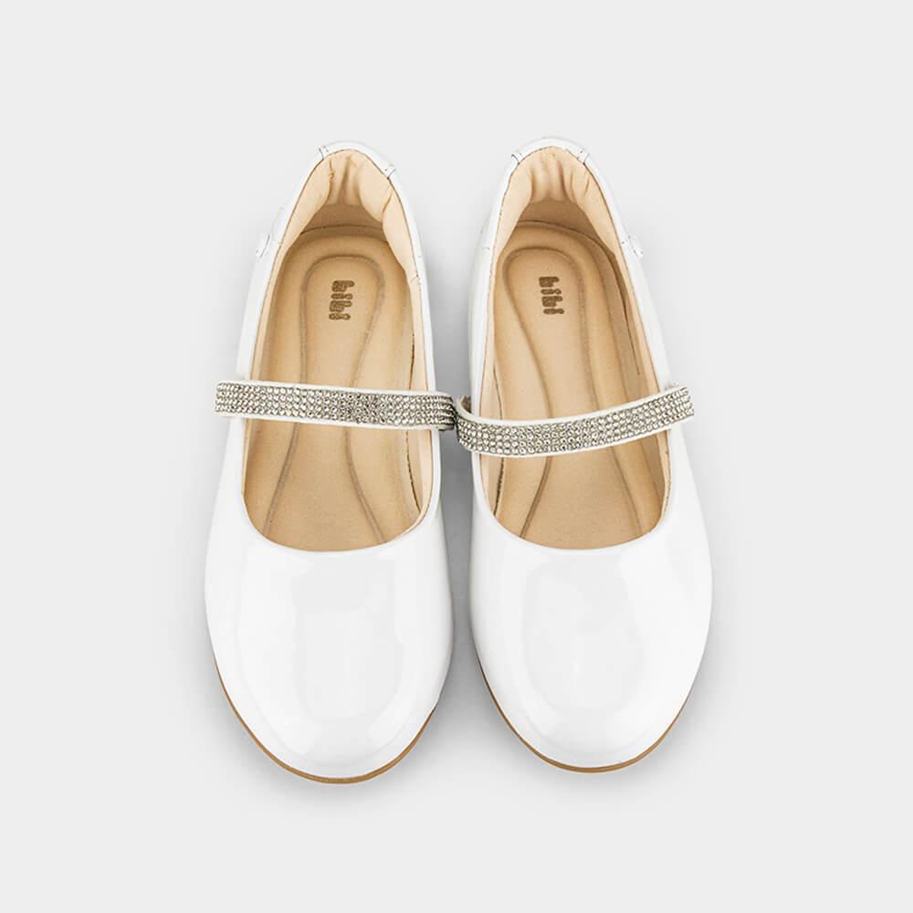 Sapatilha Infantil Bibi Ballerina Basic Branca com Brilho - 3