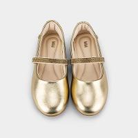 Sapatilha Infantil Bibi Ballerina Basic Dourada com Brilho - 3