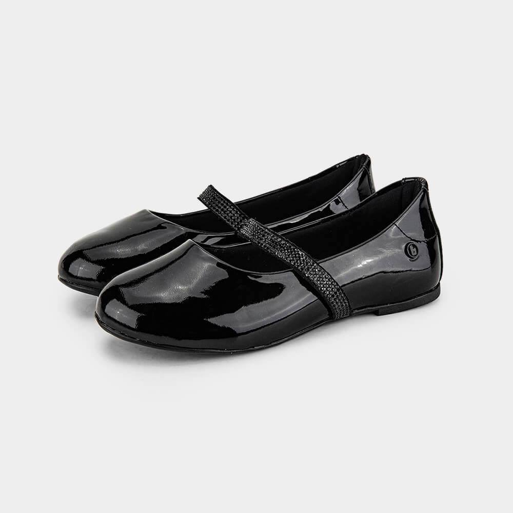 Sapatilha Infantil Bibi Ballerina Basic Preta com Brilho - 2