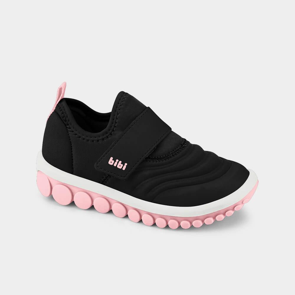 Tênis Infantil Bibi Roller 2.0 Preto com Rosa - 1