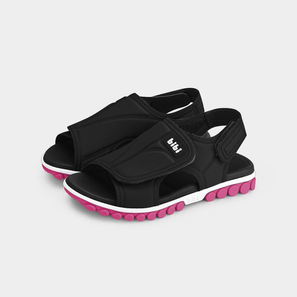 Papete Infantil Bibi Summer Roller Sport 2.0 Preta com Rosa - 2