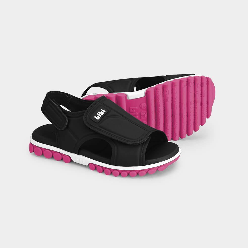 Papete Infantil Bibi Summer Roller Sport 2.0 Preta com Rosa - 4