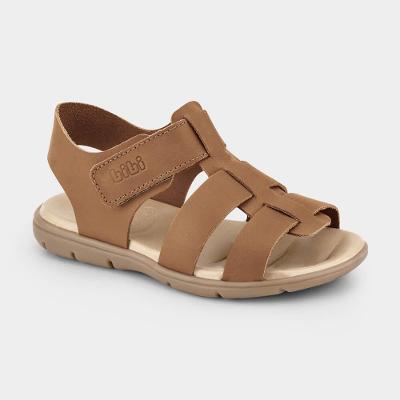 Sandália Infantil Bibi Basic Sandals Kids Marrom de Tiras 23