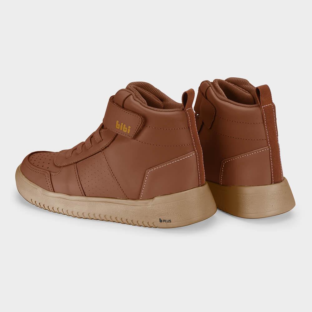 Abotinado Infantil Bibi New Way Marrom de Couro - 3