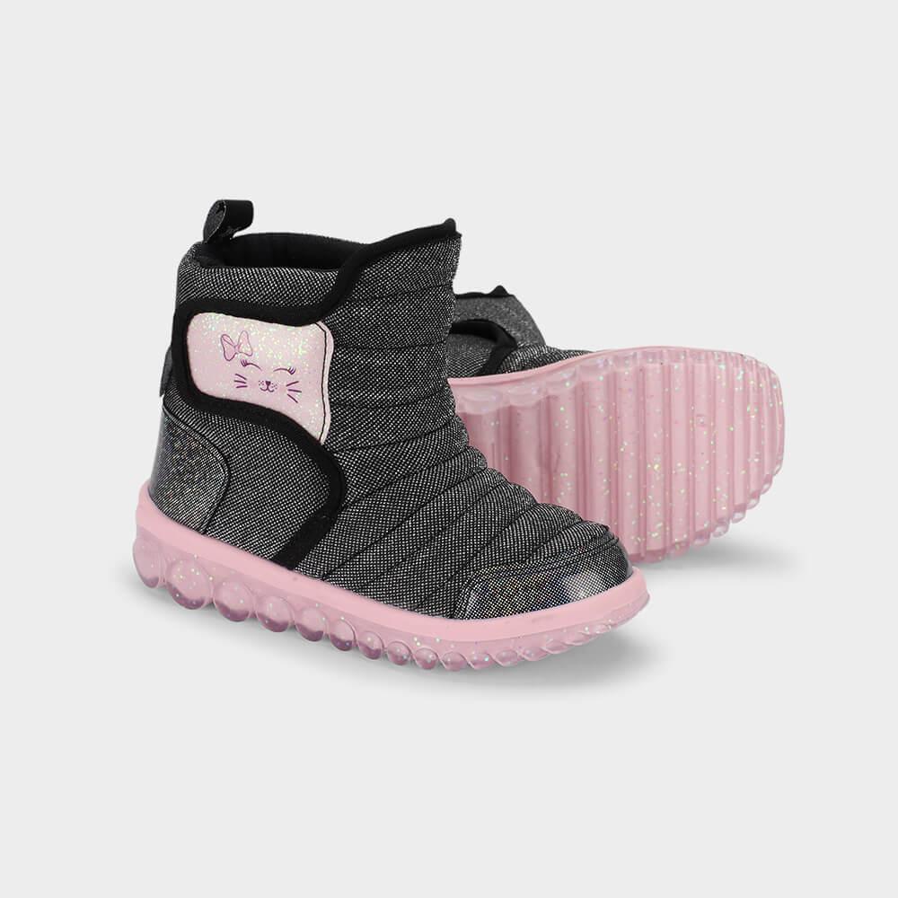 Bota Infantil Bibi Roller 2.0 Preta de Gatinho - 4