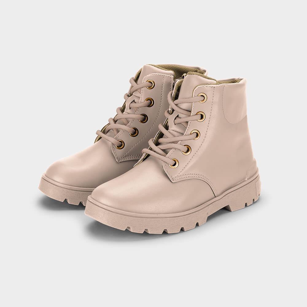 Bota Infantil Bibi Urban Coturno Bege - 2