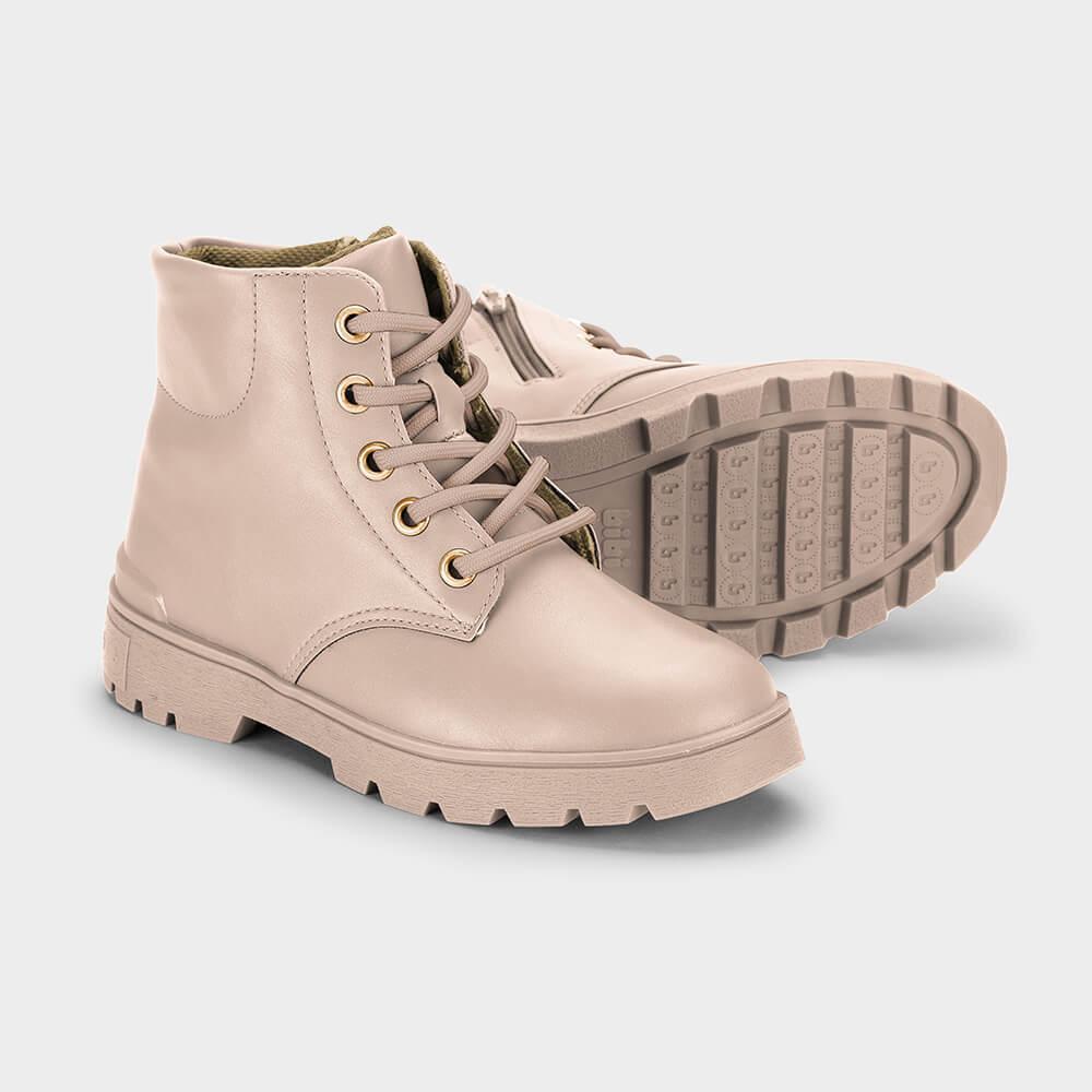 Bota Infantil Bibi Urban Coturno Bege - 4