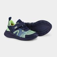 Tênis Infantil Bibi Fly Baby II Azul marinho com Verde - 4