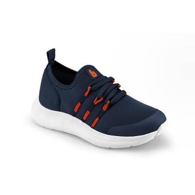 Tênis Infantil Masculino Azul Liso com Elástico Bibi Action