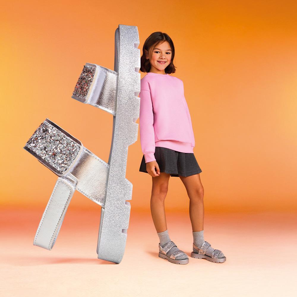 Sandália Infantil Bibi Plataforma 2.0 Prata - 2