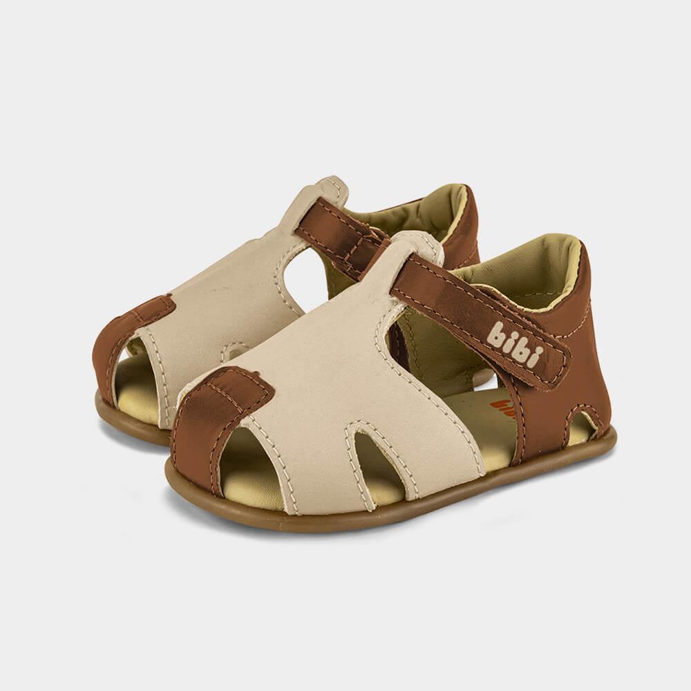 Sandália Infatil Bibi Afeto 3.0 Marrom com Bege - 2