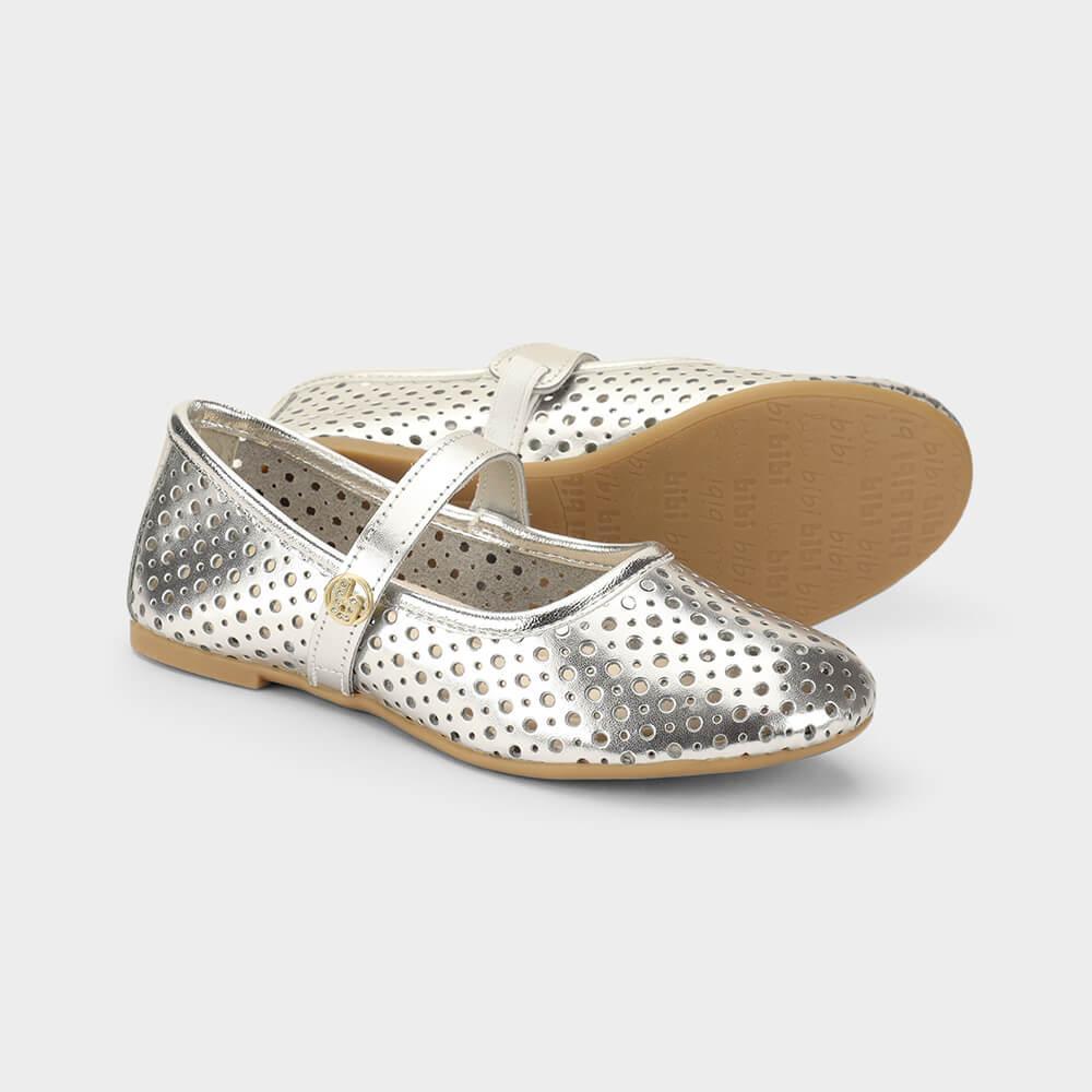 Sapatilha Infantil Bibi Ballerina Basic Prata - 4
