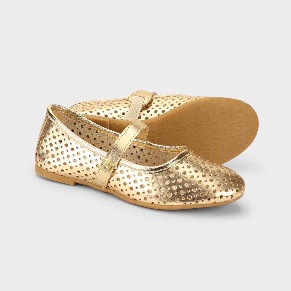 Sapatilha Infantil Bibi Ballerina Basic Dourada - 4