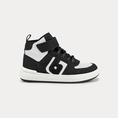 Abotinado Infantil Bibi B College Preto com Branco