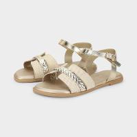 Sandália Infantil Bibi Shine Kids Dourada - 2