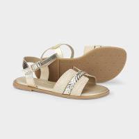 Sandália Infantil Bibi Shine Kids Dourada - 4