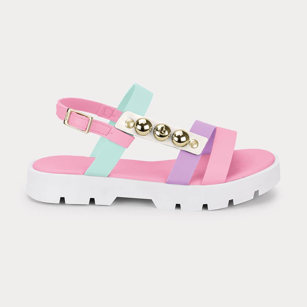 Sandália Infantil Bibi Plataforma 2.0 Rosa - 1