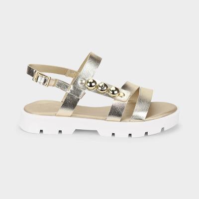 Sandália Infantil Bibi Plataforma 2.0 Dourada