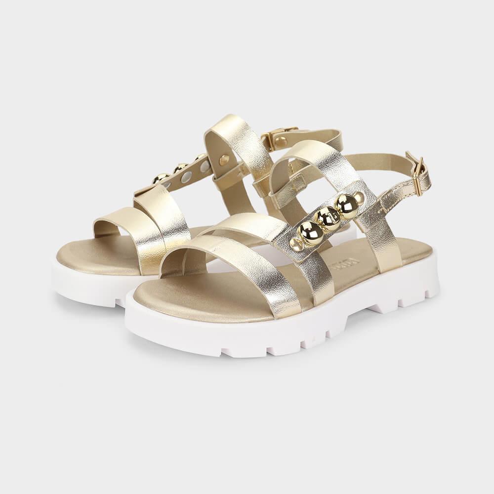 Sandália Infantil Bibi Plataforma 2.0 Dourada - 2