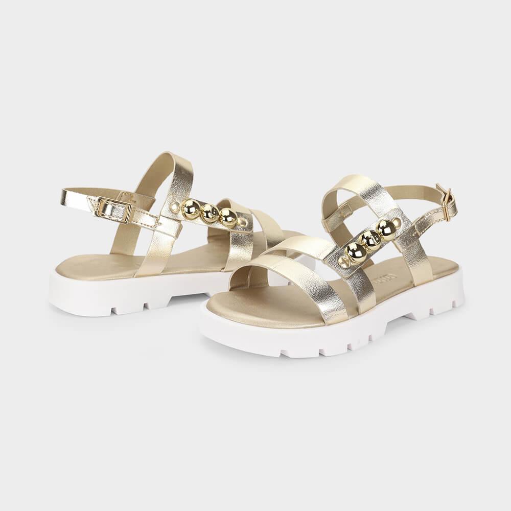 Sandália Infantil Bibi Plataforma 2.0 Dourada - 3