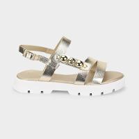 Sandália Infantil Bibi Plataforma 2.0 Dourada - 1